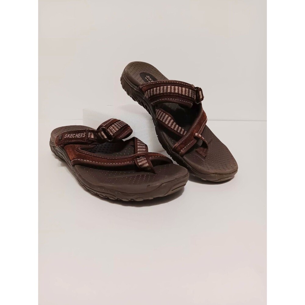 Skschers  Reggae Brown Slip On Women's Sandals Sz 7.5